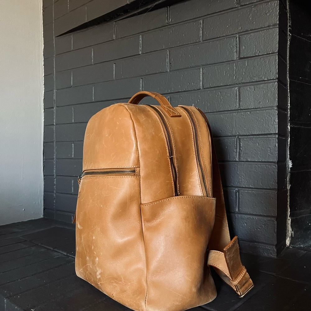 Able Alem leather backpack
